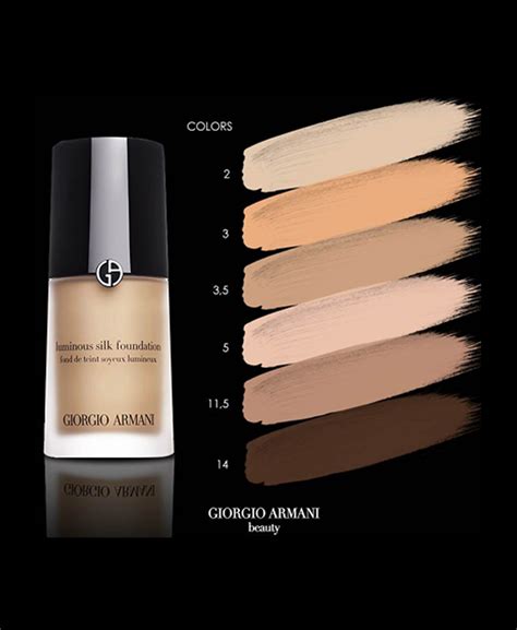 luminous silk foundation swatches|armani luminous silk foundation stockists.